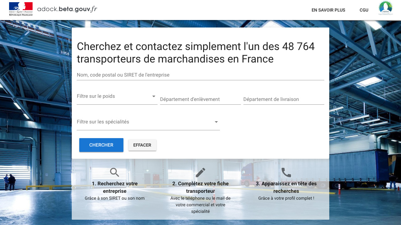 Interface de A Dock