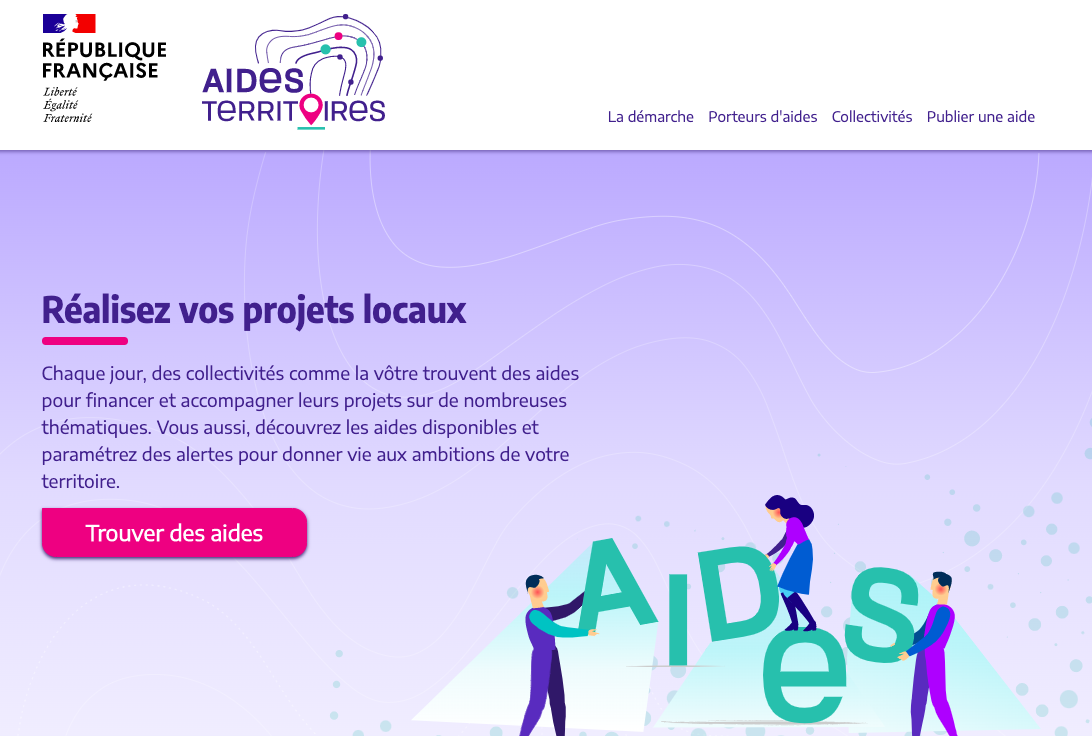 Interface de Aides-territoires