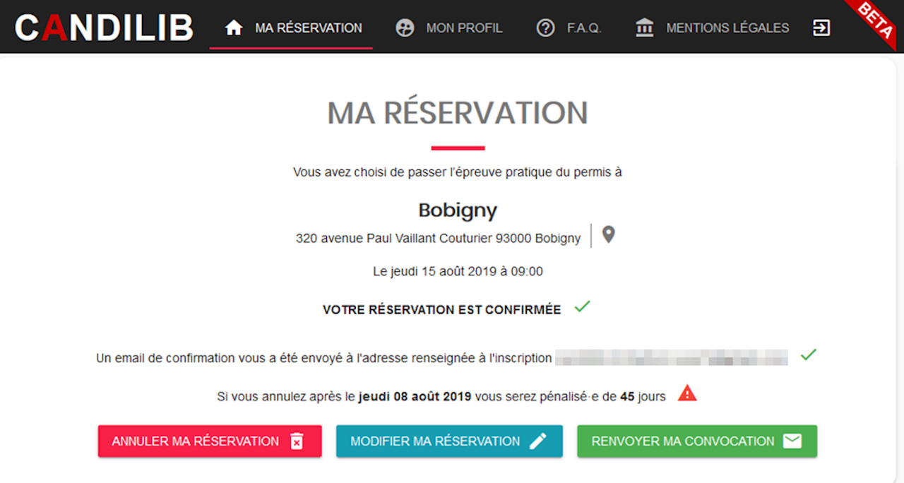 Interface de CandiLib