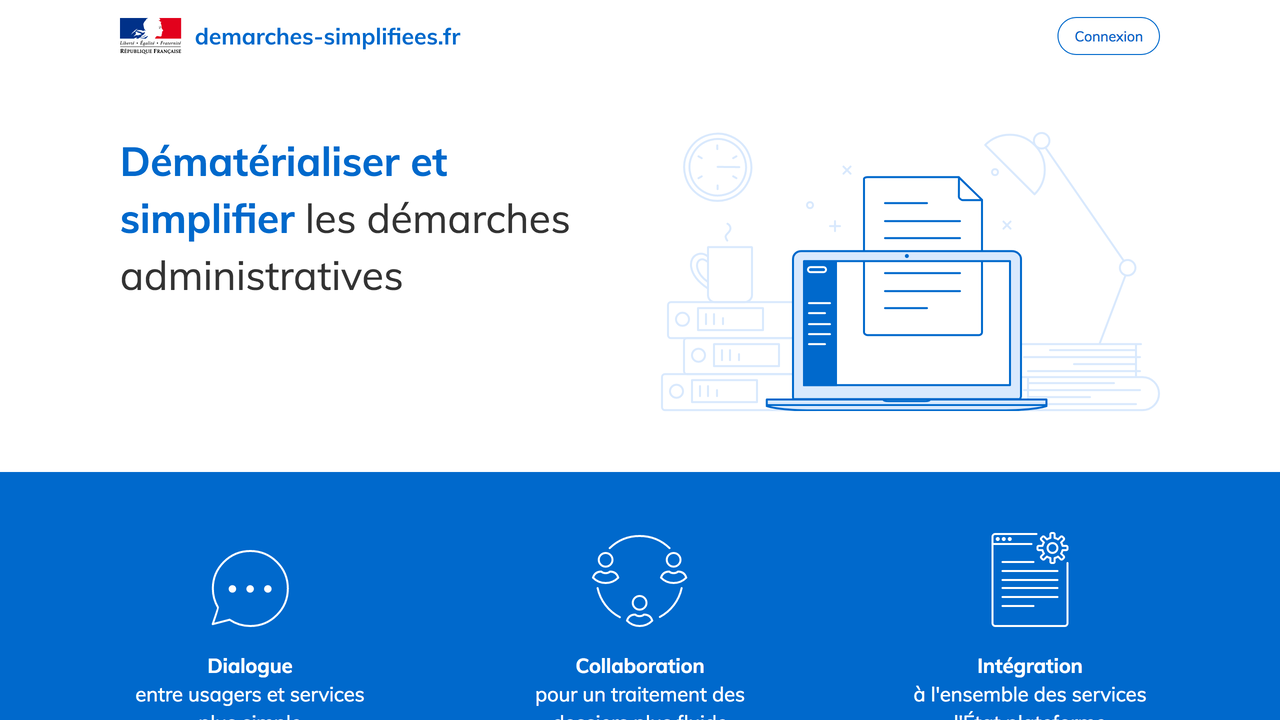 Interface de demarches-simplifiees.fr