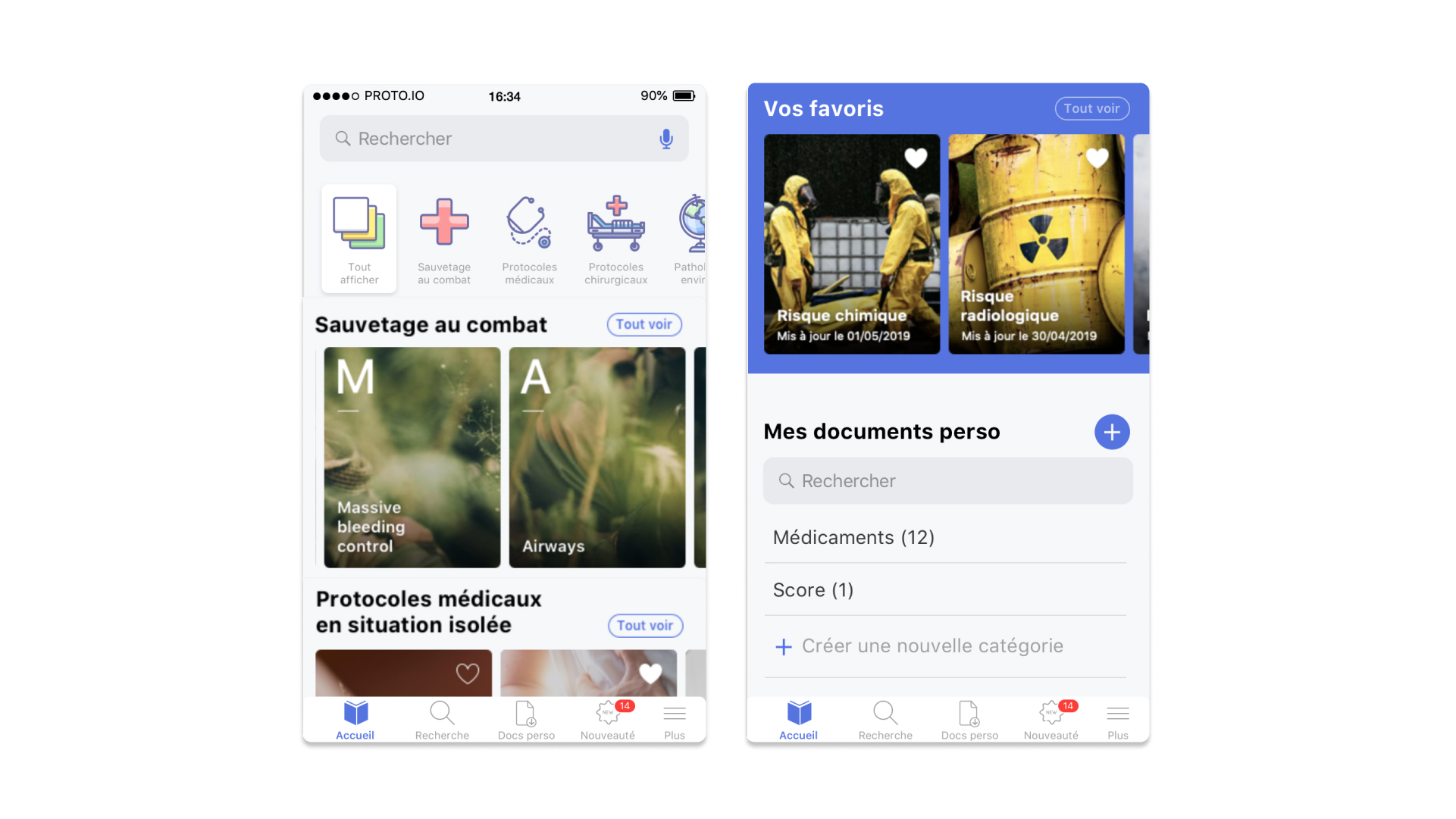 Interface de MedOpex