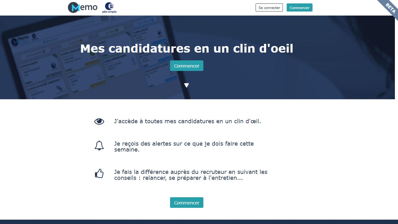 Interface de Memo