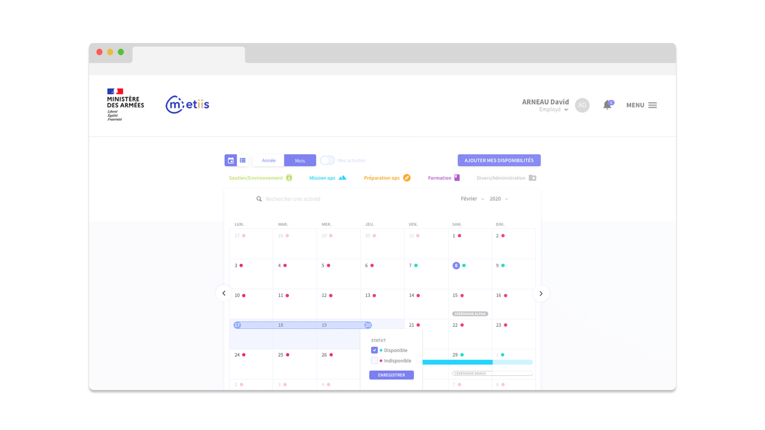 Interface de METIIS